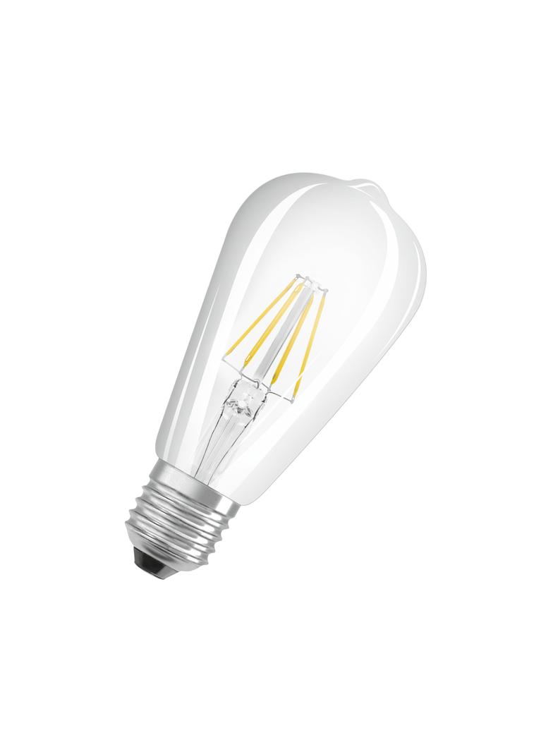 Lampa LED, klasyczny kształt bańki Edison 4W 827 230V szkło przezroczyste E27