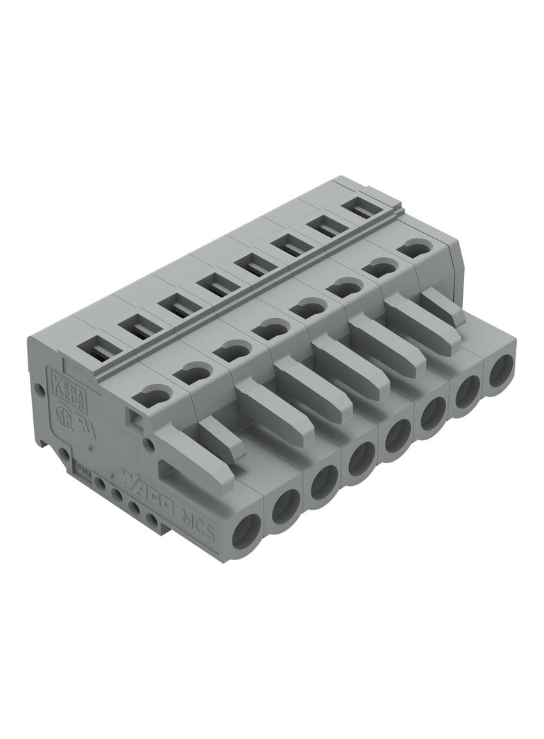 Gniazdo MCS‑MIDI Classic 8‑biegunowe szare raster 5mm 231‑108/026‑000 WAGO