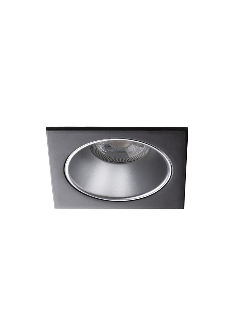 GLOZO DSL SR/B Oczko sufitowe GLOZO DSL SR/B kwadratowy stop aluminium kolor srebrny / czarny 1XGx5, 36217 KANLUX