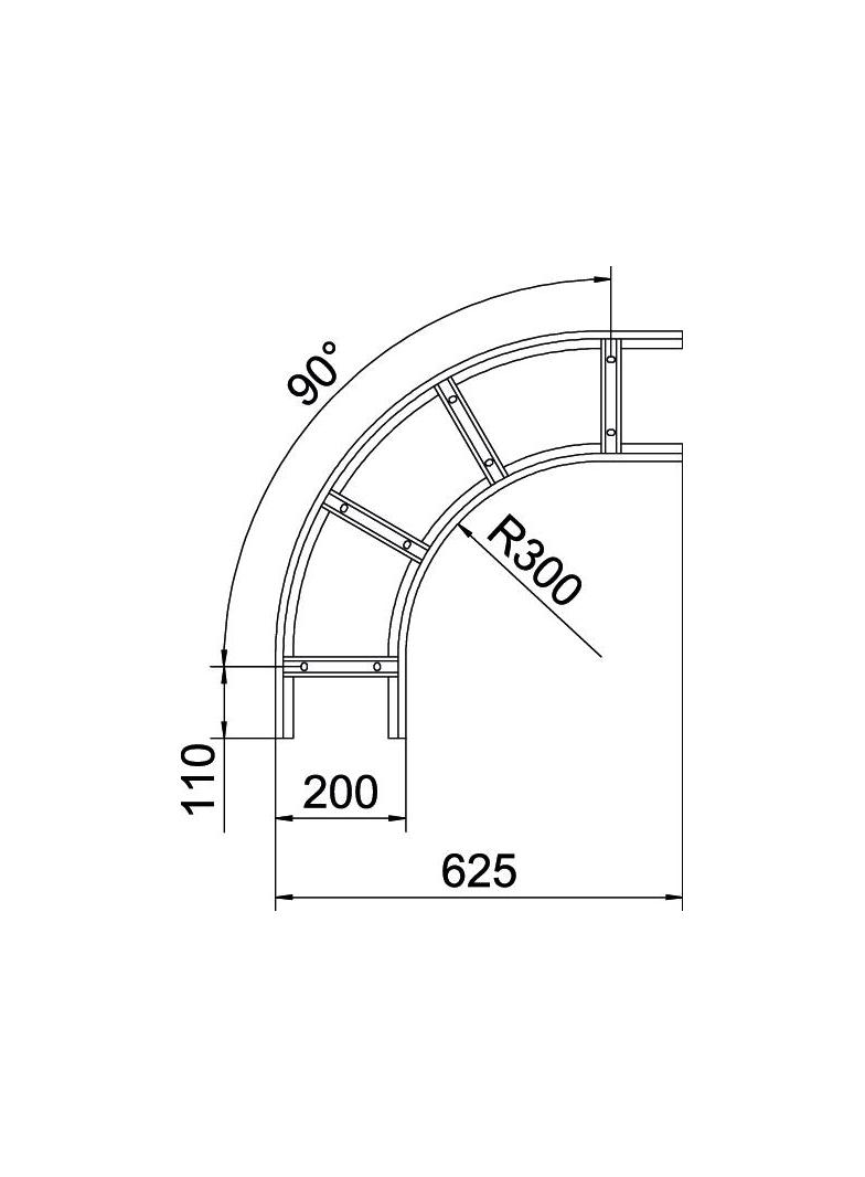 SLB 90 1120R3 FT Łuk 90°