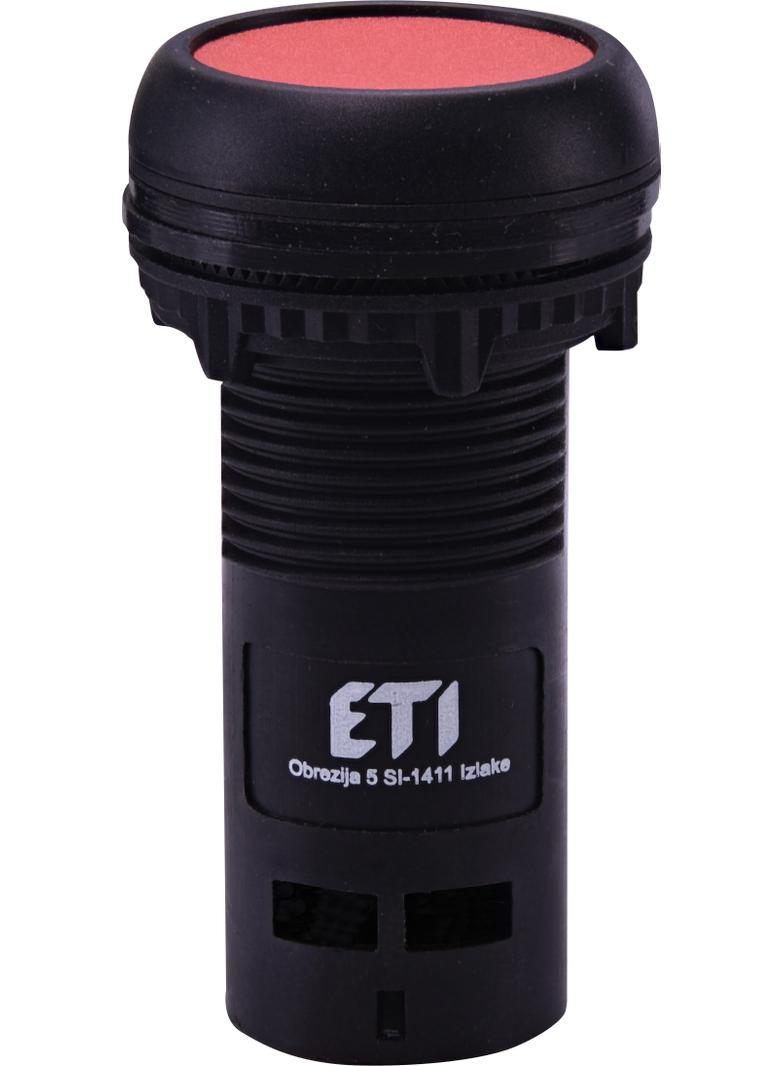 ECF-01-R - Przycisk kompaktowy z guzikiem krytym, 1NC, Czerwony