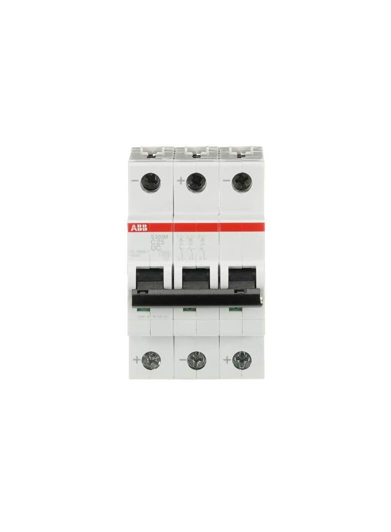 S203M-C25UC Wyłącznik nadprądowy 10kA AC/DC 3P C25A 2CDS273061R0254 ABB
