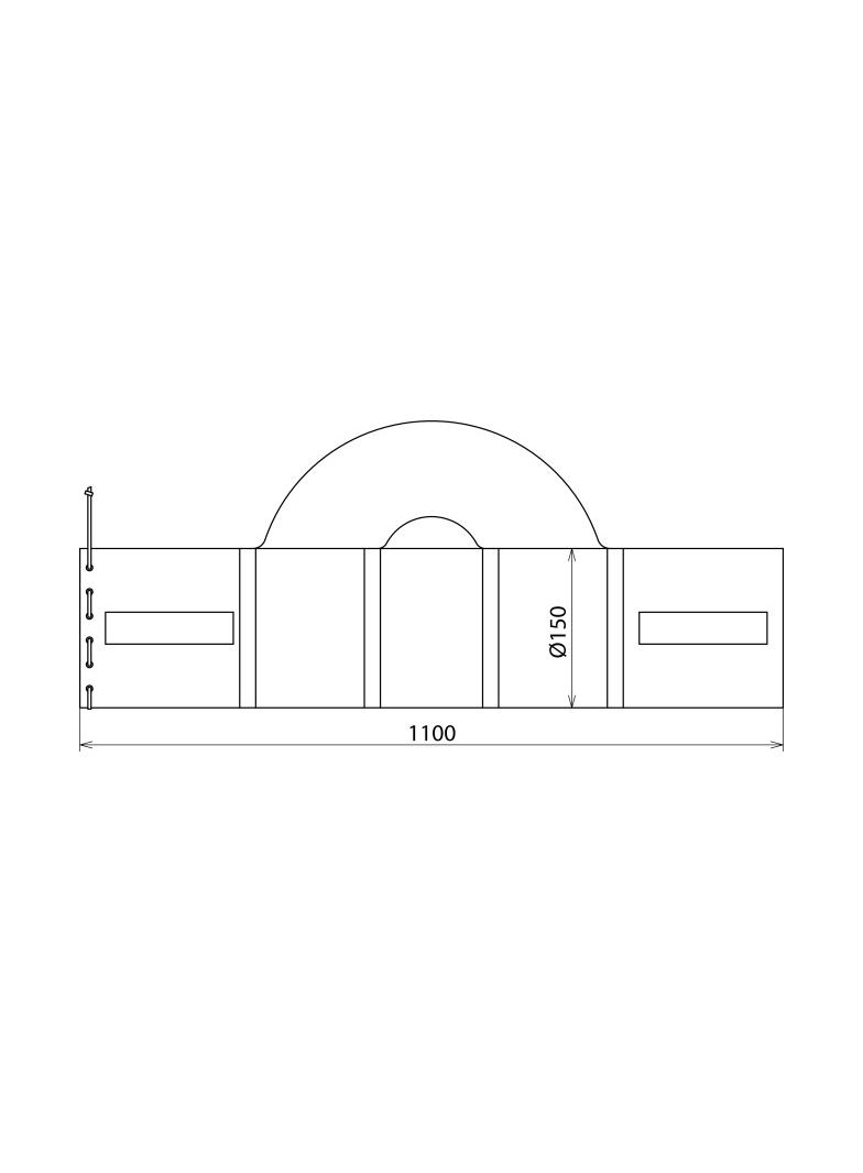 Torba z płótna żaglowego 1100x150 mm