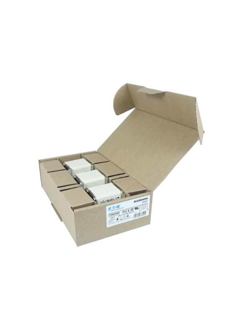 250A 690V aR 00TN/80 TYPE T IND. FUSE Wkładka szybka 250A AC 690V DIN 00 aR DIN IEC nieizol 170M2668