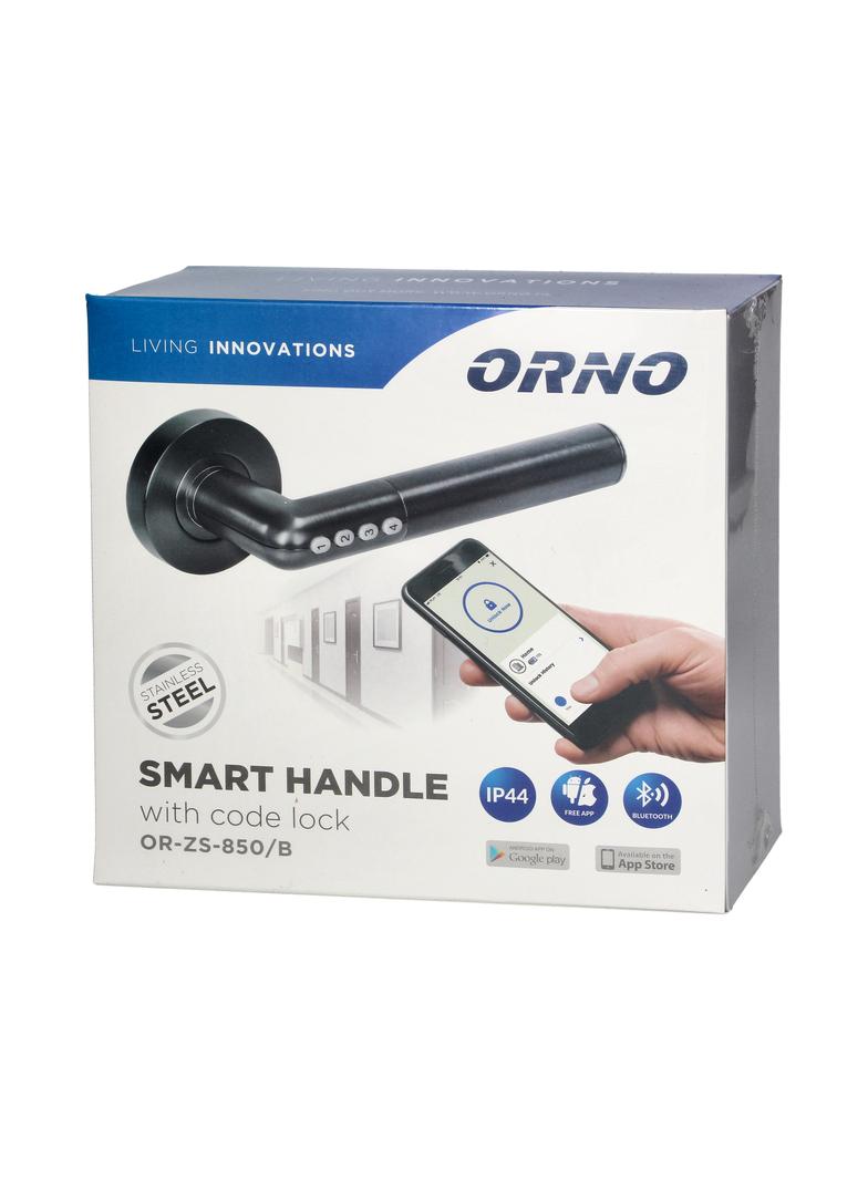 Klamka z zamkiem szyfrowym IP20 , Otwieranie na PIN i Bluetooth, czarny