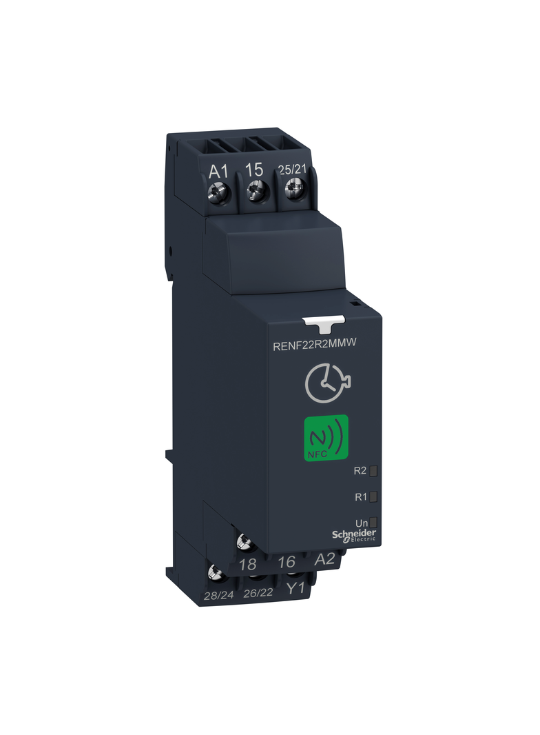 Zelio Time NFC Modułowy przekaźnik czasowy 8 A 2 CO 0.1 s…999 h wielofunkcyjny 24...240 V AC/DC