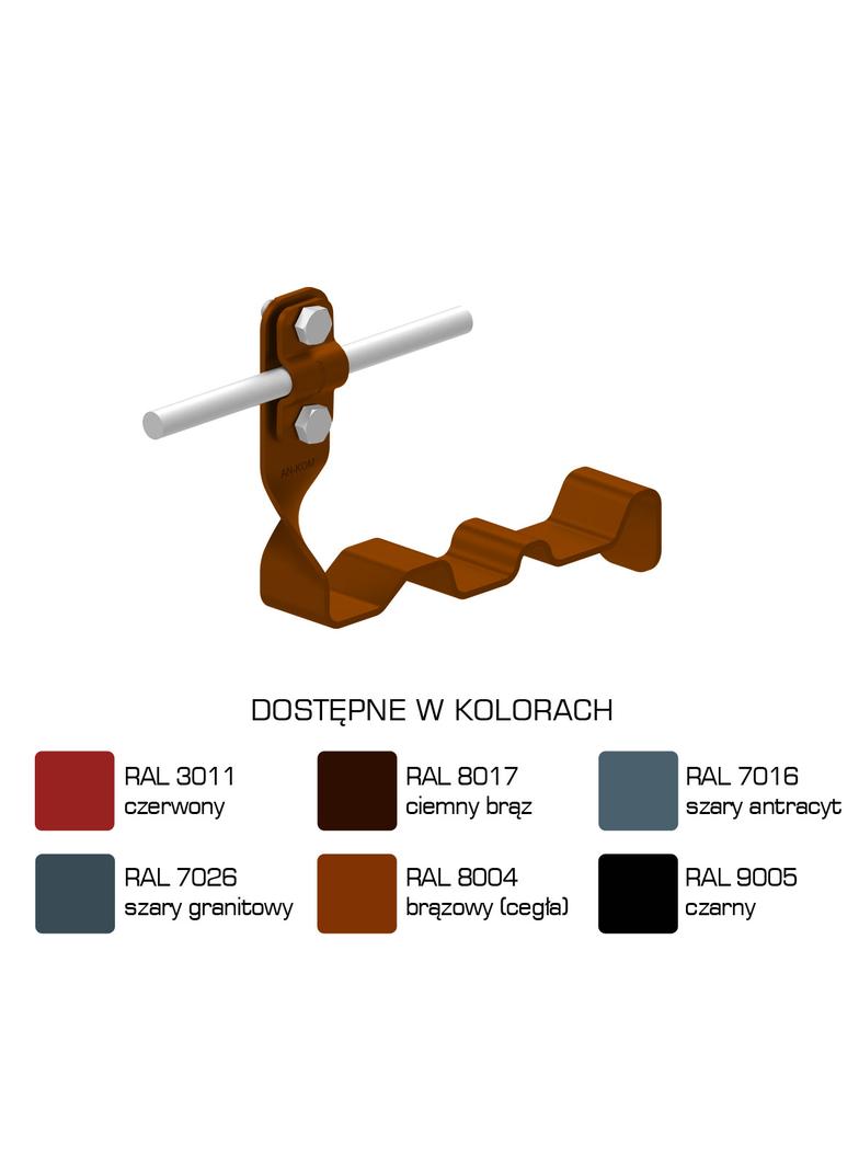 Uchwyt dach.skręc.prof. WZÓR 8 Z-śruba,H=10 cm/LA/