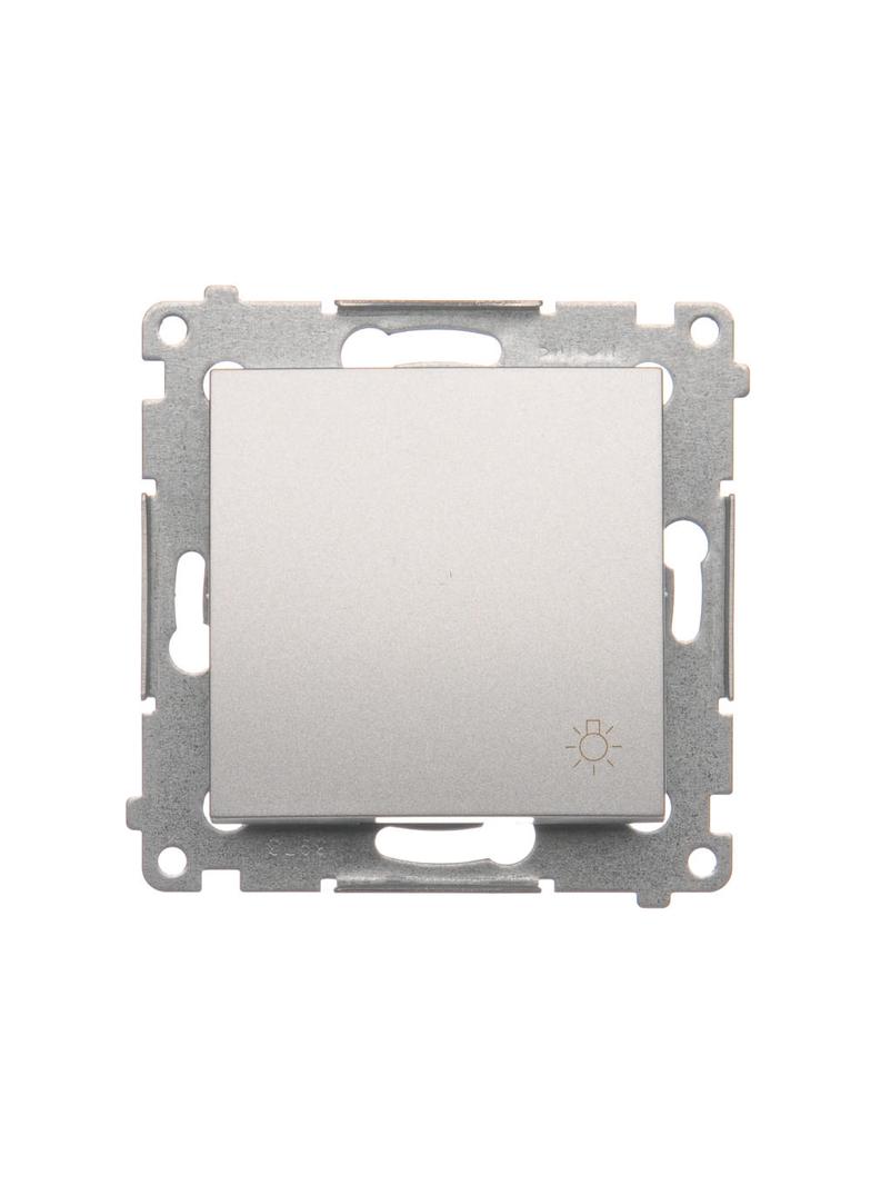 Simon 54 Przycisk „światło” 16A 250V zaciski śrubowe srebrny mat DS1A.01/43 KONTAKT