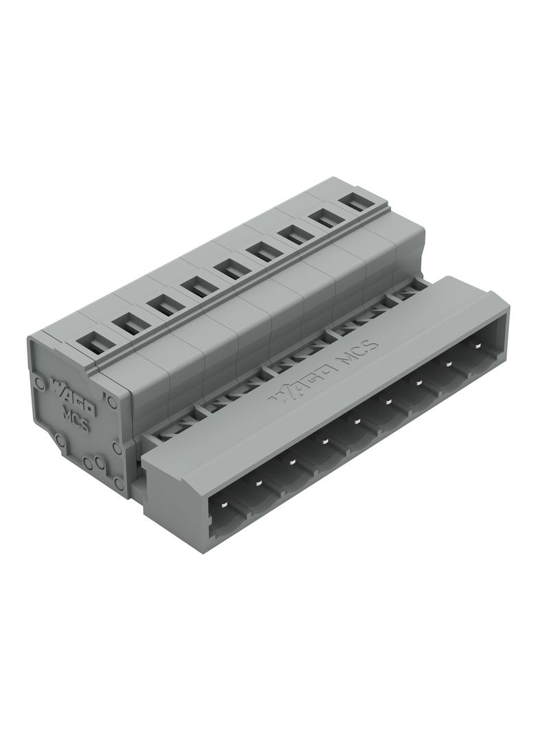 MCS-MIDI Classic wtyk -bieg. szary raster 5 mm /50szt./ WAGO