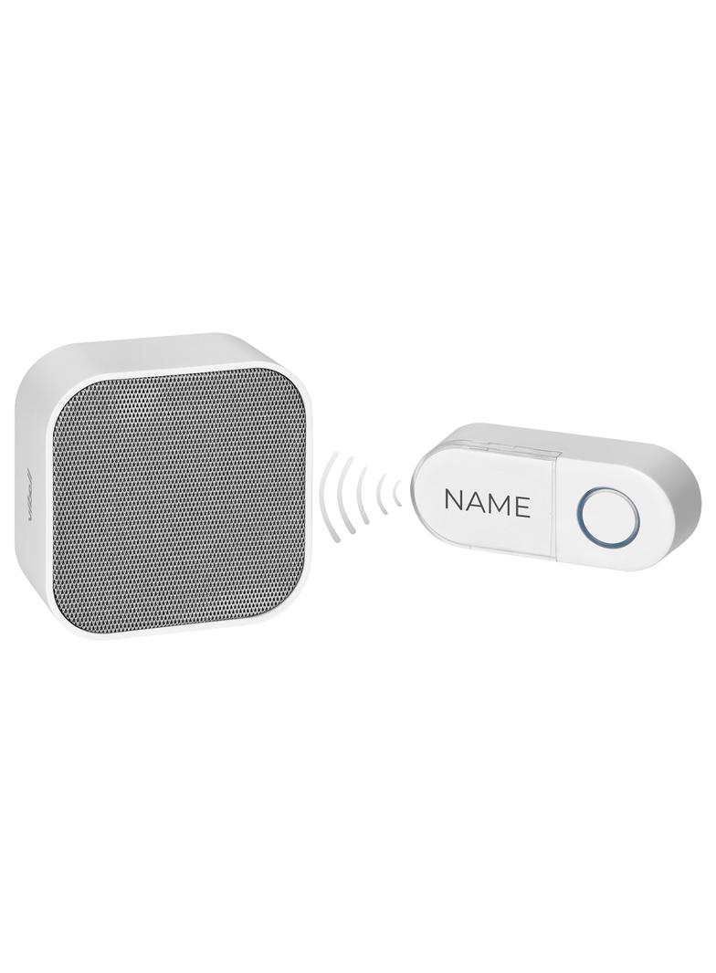 TELA AC, dzwonek bezprzewodowy, sieciowy, learning system, 38 dźwięków, 150m, biały