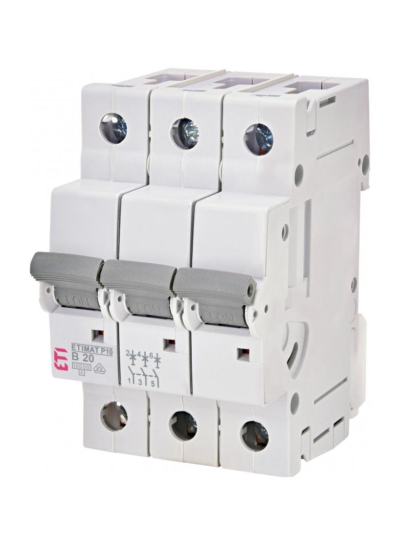 Wyłącznik nadprądowy MAT P10 3P B20A 272030101 ETI