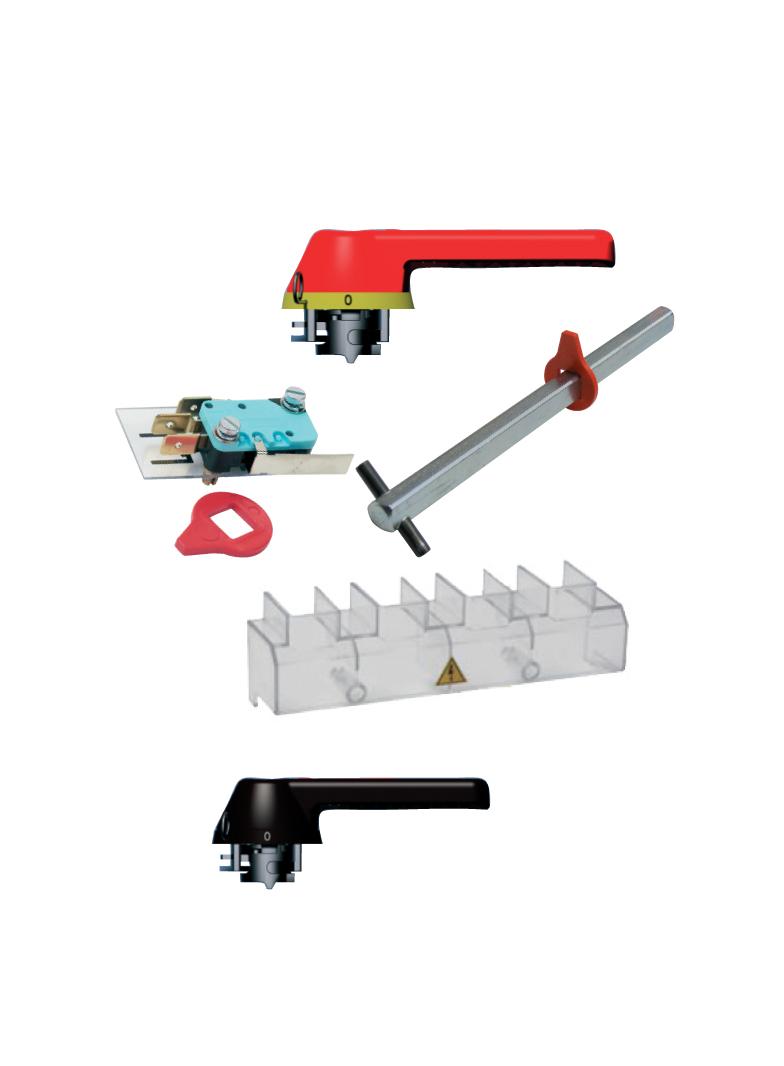 Rączka do LA3, LA4, LAF 3, LAF ROD LA3, 4 (czerwono-żółta) 004665202 ETI