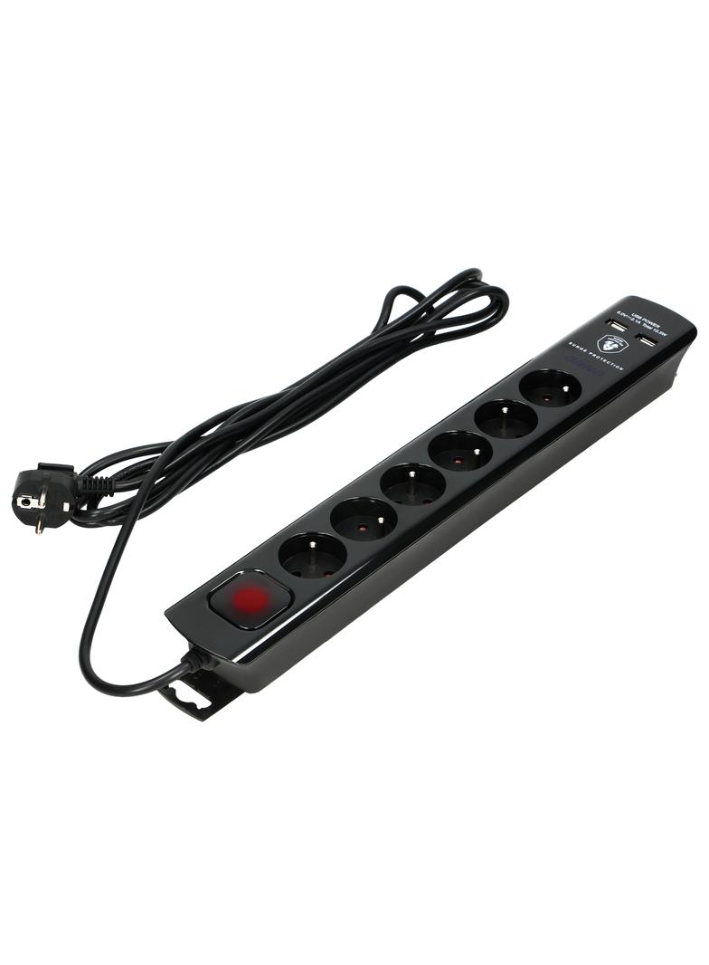 Listwa przeciwprzepięciowa 6 gniazd OR-AE-13163/B/3M ORNO