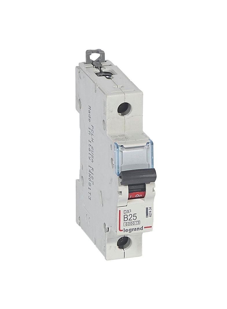 WYŁĄCZNIK NADPRĄDOWY S 301 1P B 25A 6000A SERII DX3, Legrand