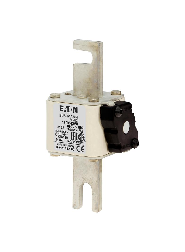 315A 690V 1KN/110 aR INDICATOR FUSE Wkładka szybka 315A AC 690V DIN 1 53x69x138 mm aR DI 170M4260 EA