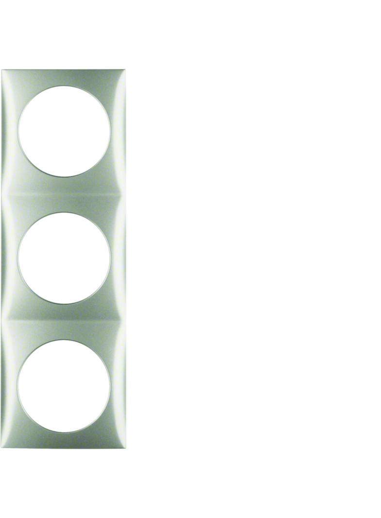 Integro Flow Ramka 3-krotna, stal szl, lak 918192524 HAGER