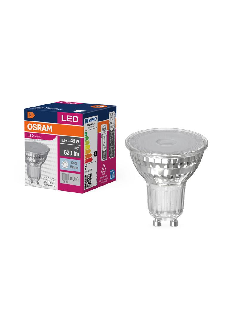 Żarówka LED VALUE PAR16 80 120 6,9W/840 GU10 575lm 4058075096721 LEDVANCE
