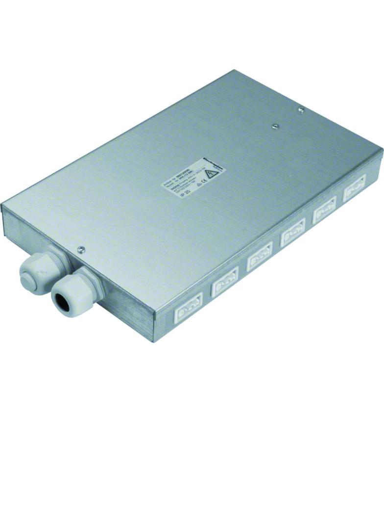 tehalit.SPW Rozdzielacz podłogowy płaski Wago 12 gniazd białych SPWA129010 HAGER