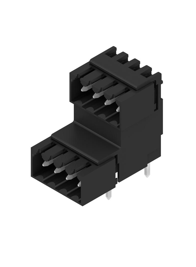 SLD 3.50V/08/90G 4.5SN BK BX Wtyki PCB (złącza płyty), 3.50 mm, Liczba biegunów: 8, kąt odejścia: 90° /50szt./ 1642870000 WEIDMÜLLER