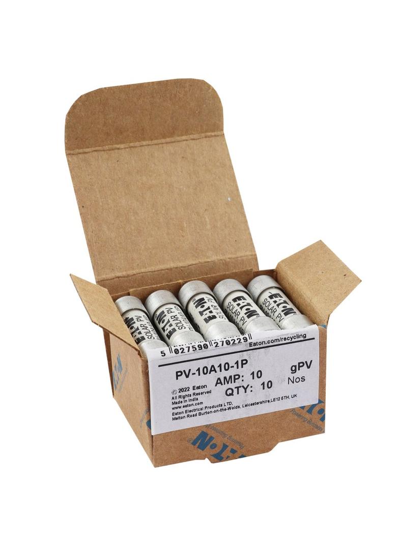 PV-10A10-1P Wkładka PV cylindryczna 10A 1000V DC PCB-1 10x38MM PV-10A10-1P EATON