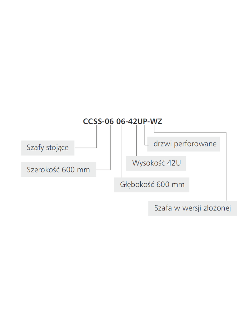 Szafa stojąca 19" 24U 600x1000x1317 z drzwiami perforowanymi przód/tył