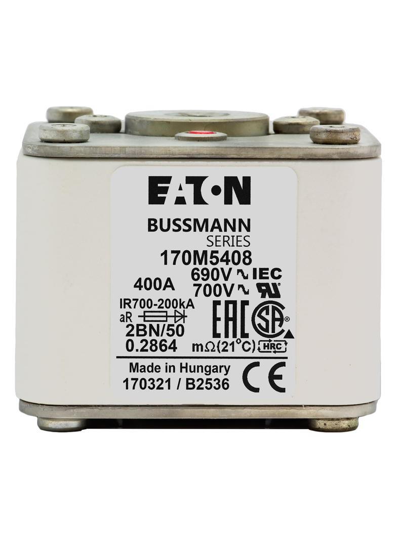 FUSE 400A 690V 2BN/50 AR UC Wkładka szybka 400A AC 690V rozmiar 2 61x77x51 mm aR IEC UL w 170M5408 E