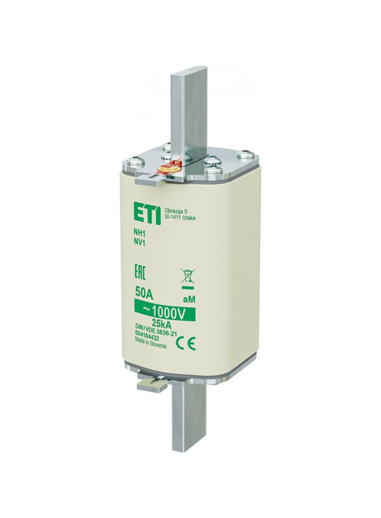 Wkładka topikowa NH silnikowa NH1 85 aM 50A 1000V 004184432 ETI