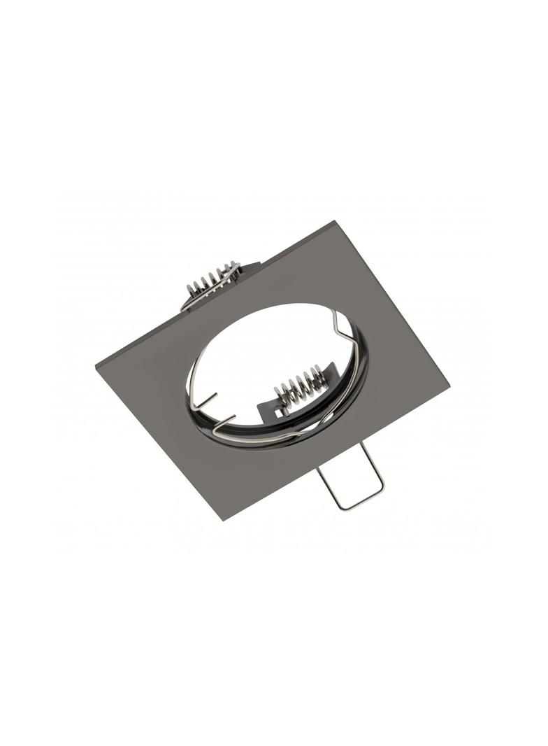 SUFITOWA OPRAWA PUNKTOWA PORTO,  ODLEW, IP20, CZARNY CHROM, KWADRAT