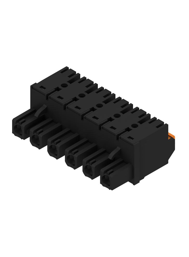 BLF 7.62HP/06/180 SN BK BX Wtyk PCB (złącze wiązki), 7.62 mm, Liczba biegunów: 6, PUSH IN /36szt./ 1227340000 WEIDMÜLLER