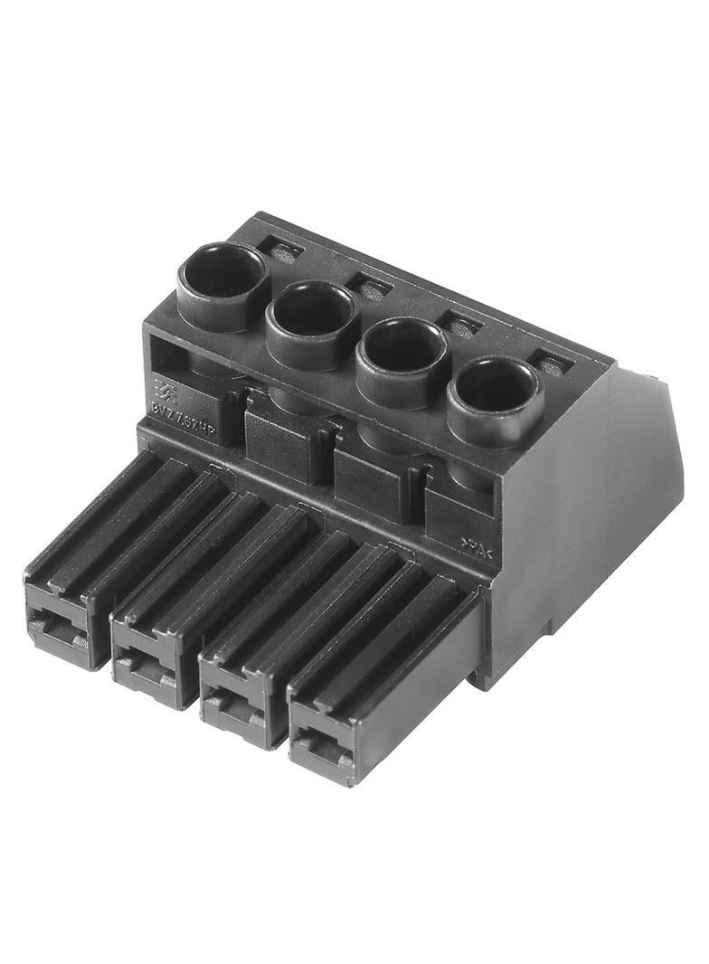 BVZ 7.62HP/04/180 SN BK BX Wtyk PCB (złącze wiązki), 7.62 mm, Liczba biegunów: 4, Przyłącze z jarzmem /100szt./ 1929950000 WEIDMÜLLER