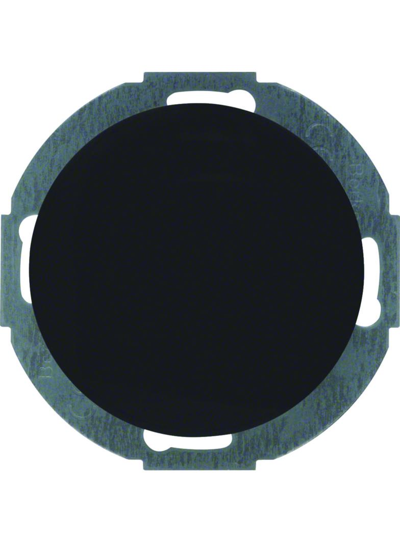 BERKER R.classic Zaślepka z płytką czołową czarny połysk 10092035 HAGER