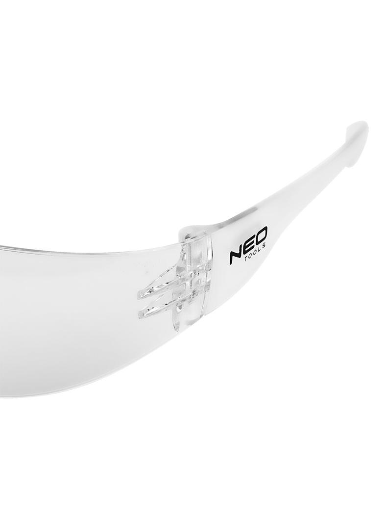 Okulary ochronne, białe soczewki, klasa odpornosci F