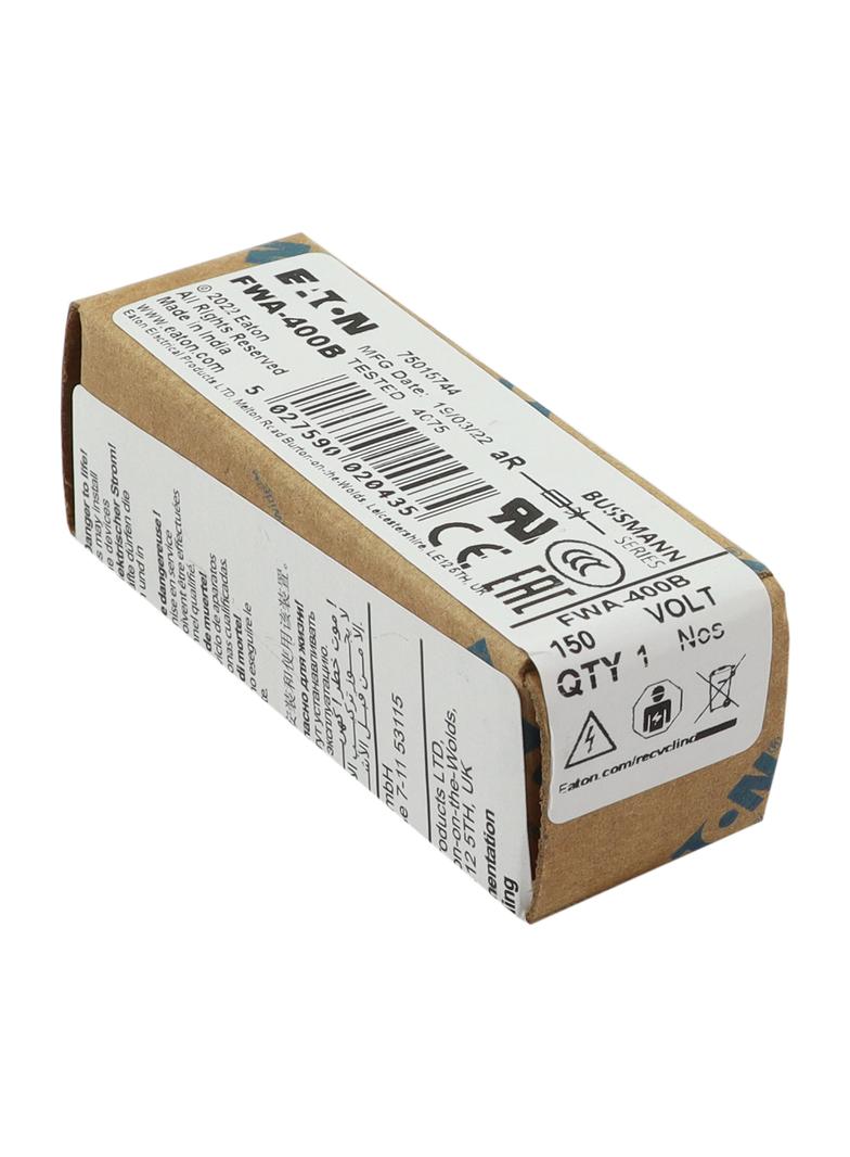 400A 150V AC SEMI-COND FUSE Wkładka szybka 400A AC 150V DC 150V 25x68 mm UL FWA-400B EATON