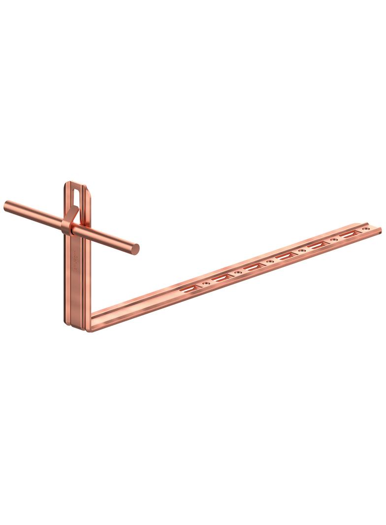 AN-19KL/CU/-N Uchwyt dach.regul.pros.Z-zag. L=28cm,H=10,4cm /CU/