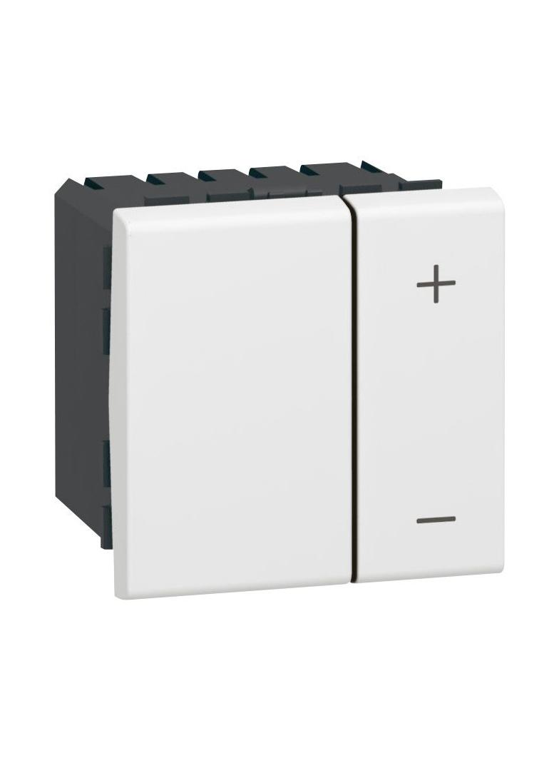 MOSAIC ŚCIEMNIACZ PRZYCISKOWY 600VA - 2 MODUŁY BIAŁY 40MA - 0-10V, Legrand