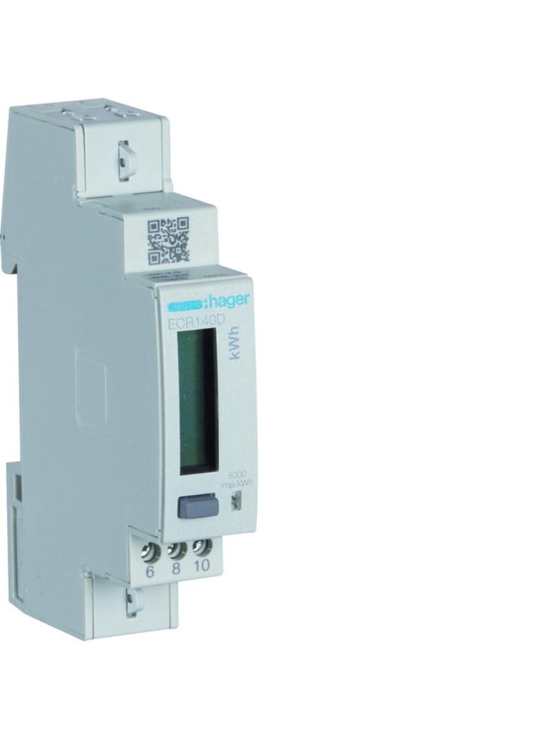 agardio.measure Licznik energii elektrycznej 1-fazowy, 40A 1M, Modbus, MID ECR140D HAGER
