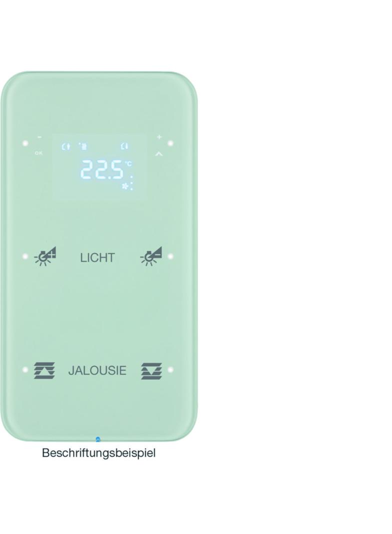BERKER R.1 Sensor dotykowy podwójny z regulatorem temperatury konfigurowalny szkło biały 75642160 HAGER