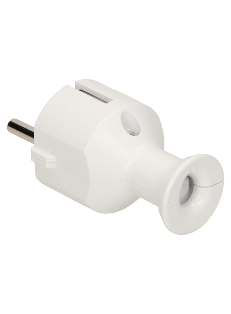 Wtyczka prosta biała WT-40/BIAŁY ORNO