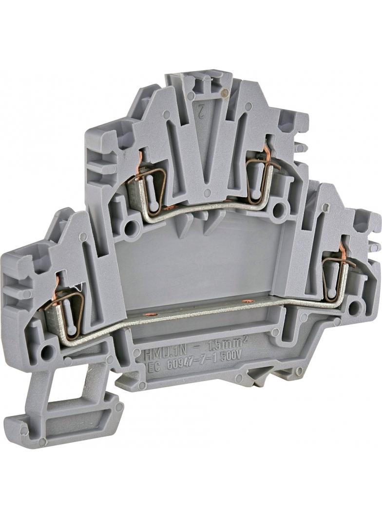 ESP2-HMD.1 Złączka gwintowa 2-poziomowa 1,5 mm2 (szara)