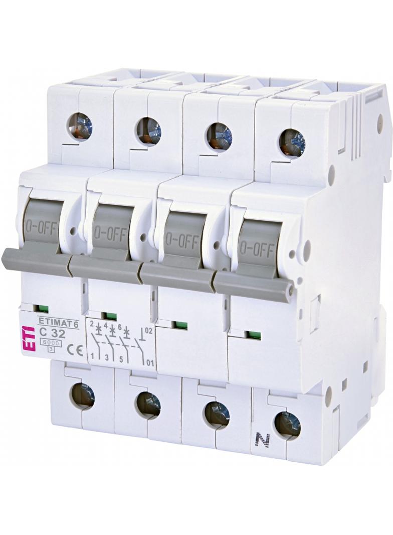 Wyłącznik nadprądowy MAT 6 3P+N C32A 002146519 ETI