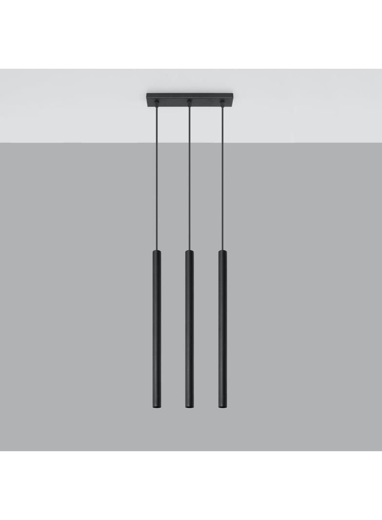 Lampa wisząca PASTELO 3 czarna