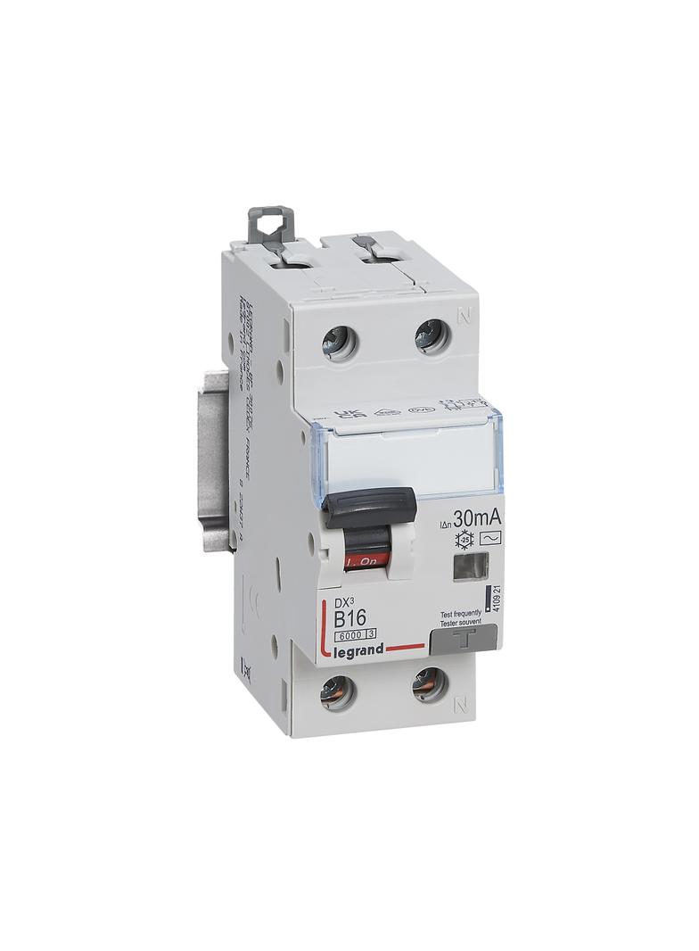 Wyłącznik Różnicowo-Nadprądowy 2P 16A B 0,03A Typ AC P312 DX3  410921 LEGRAND