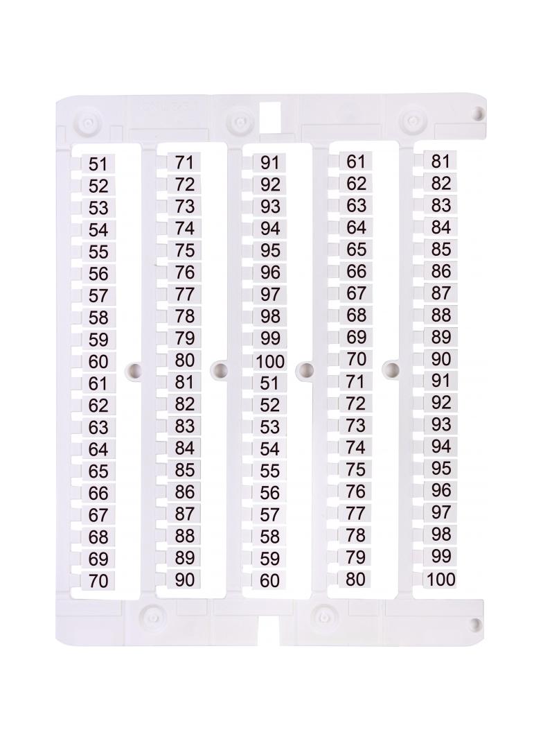 Oznacznik 51 do 100 (100 szt.) ES-NU0851051 003903078 ETI