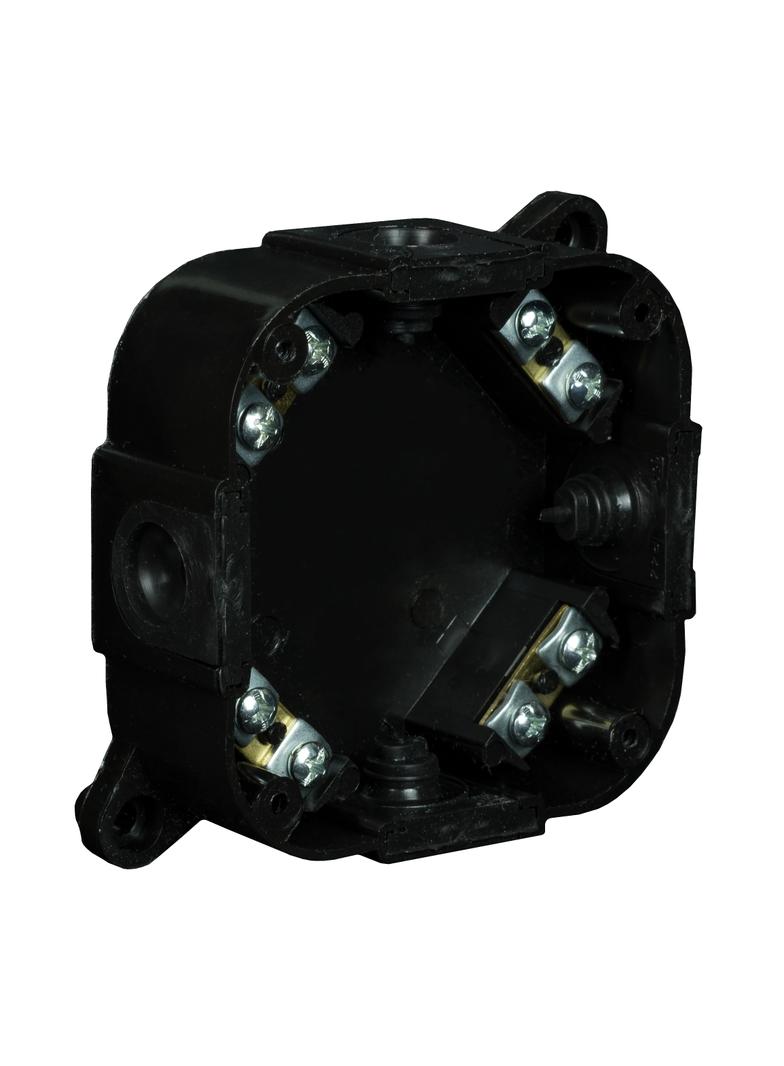VP-74 Puszka n/t 88x88x40mm IP44 400V z zac. czarna VP 074-55 61.176 OPATÓWEK