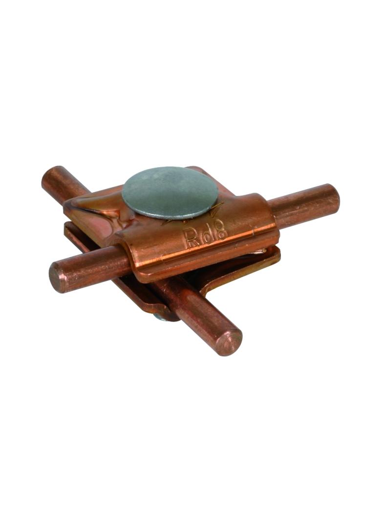 Zacisk uniwersalny MV do drutu 8 mm, Cu