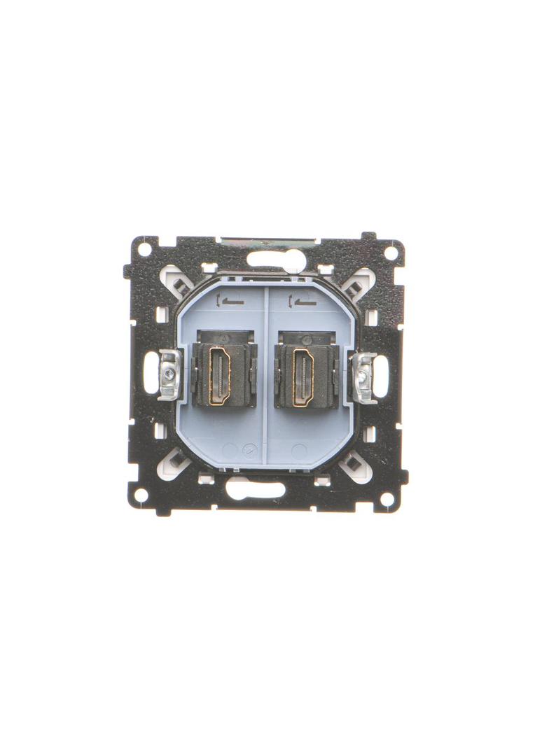 Simon 55 Gniazdo HDMI podwójne Biały mat TGHDMI2.01/111 KONTAKT
