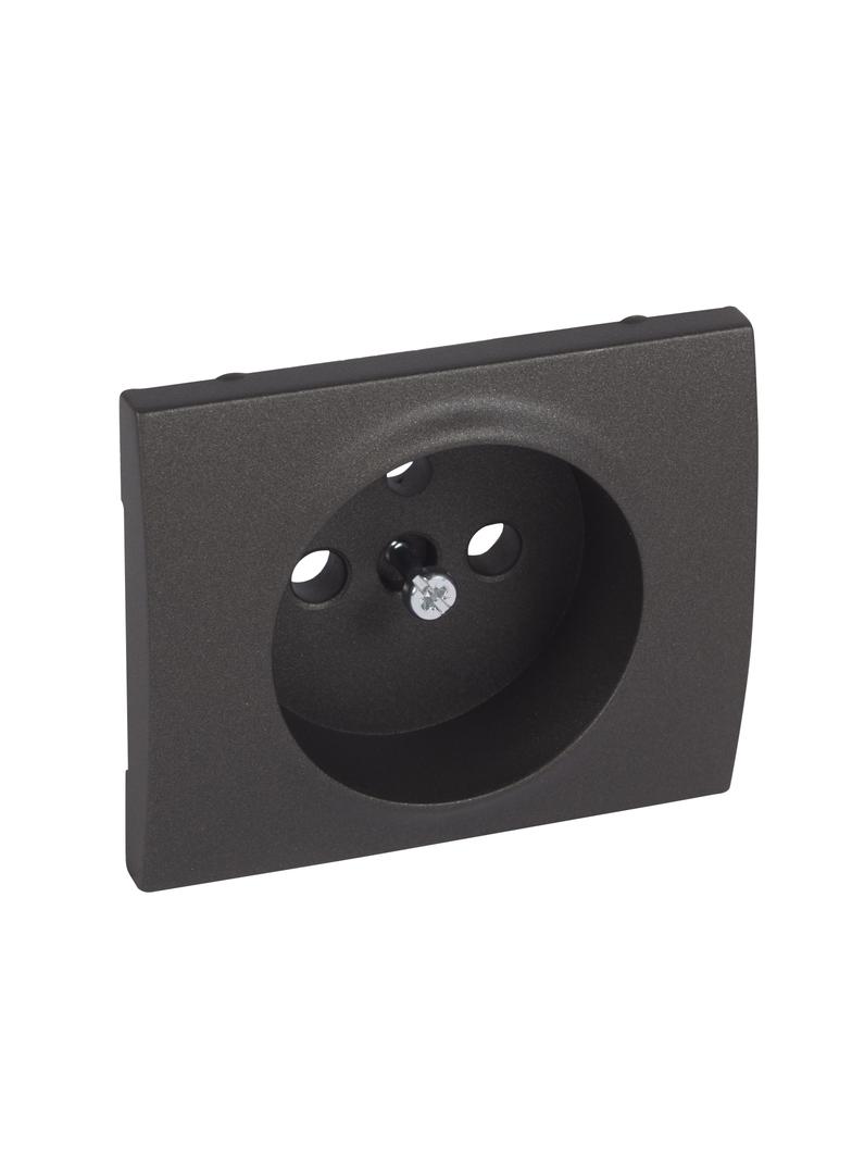 SISTENA LIFE PLAKIETKA CHOCO GNIAZDA POJEDYNCZEGO - 2P+Z, Legrand