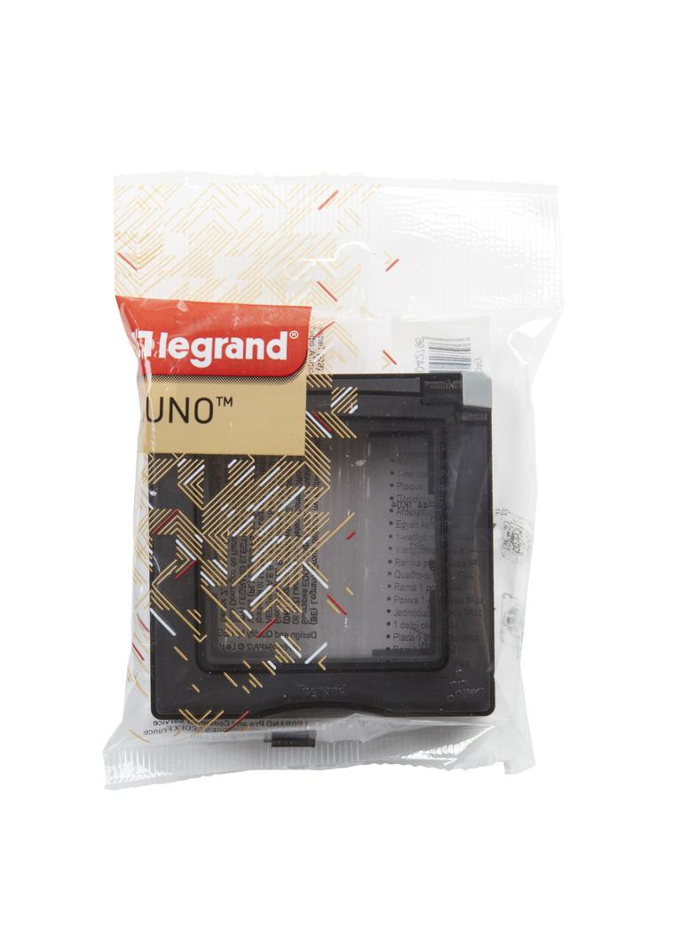 Suno Ramka Pojedyncza Szczelna IP44 Aluminium 721344 LEGRAND