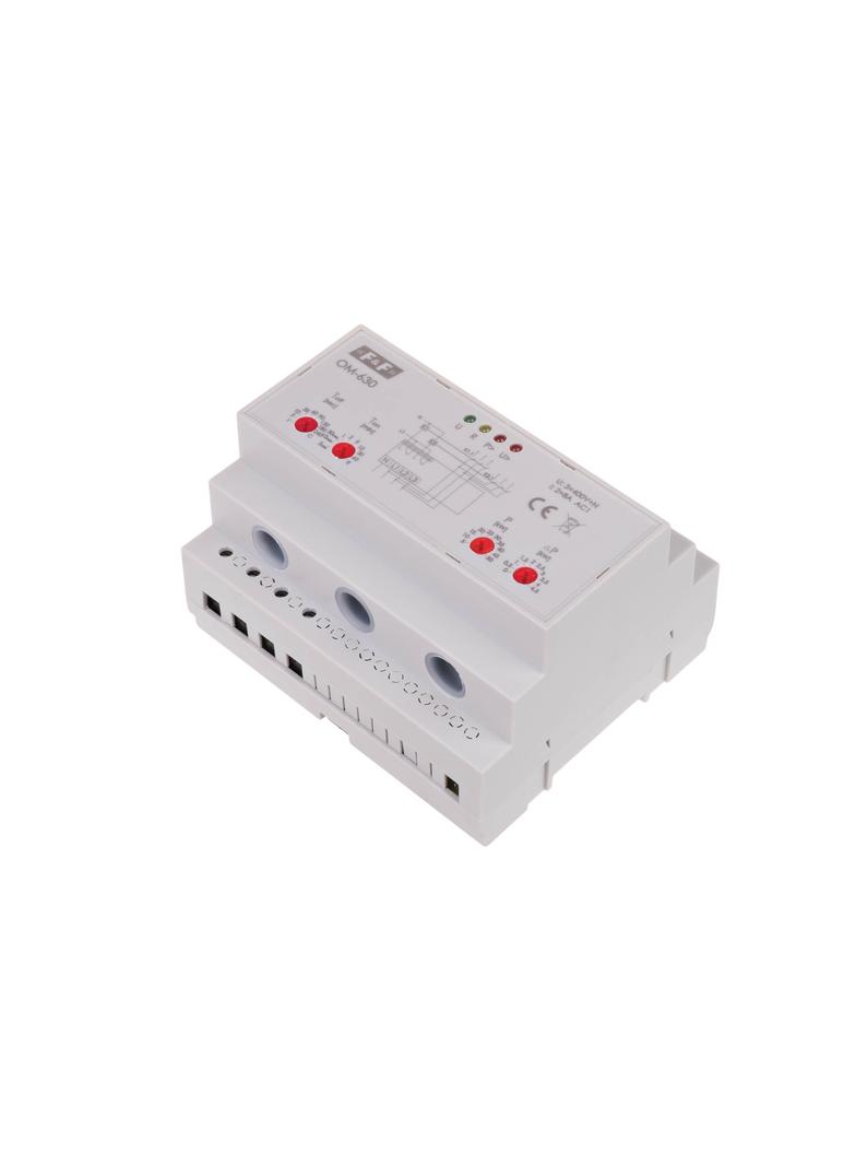 Ogranicznik poboru mocy trójfazowy pomiar bezpośredni do 50kW montaż na szynie DIN OM-630 F&F