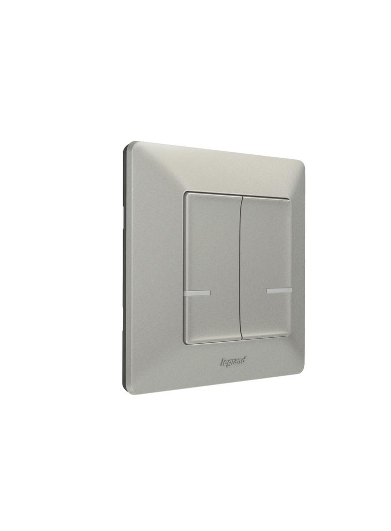 VALENA LIFE WITH NETATMO - ŁĄCZNIK BEZPRZEWODOWY OŚWIETLENIA I GNIAZD ŚWIECZNIKOWY ALUMINIUM, Legran